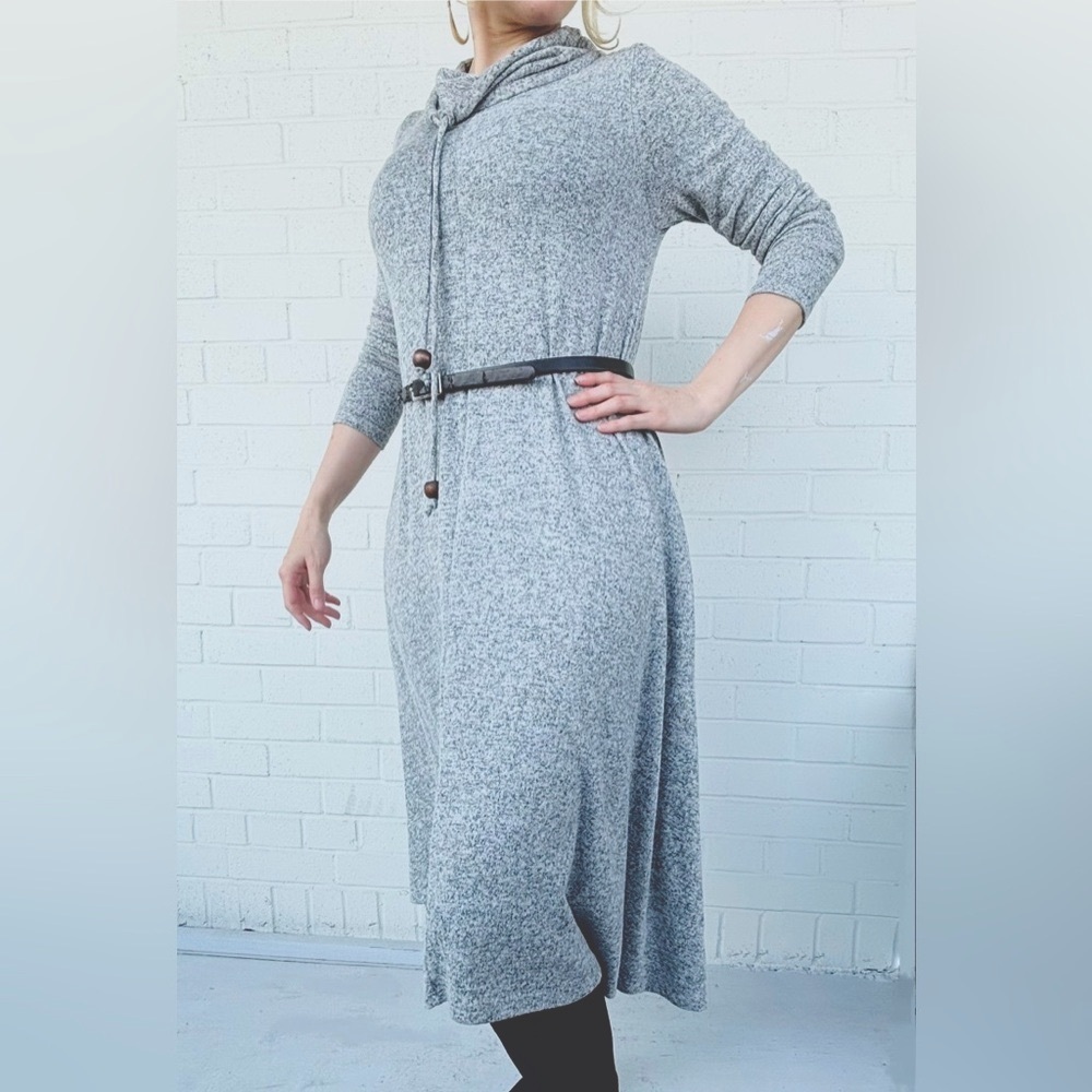 Luxurious Cowl-neck Dress - Picture 1 of 6